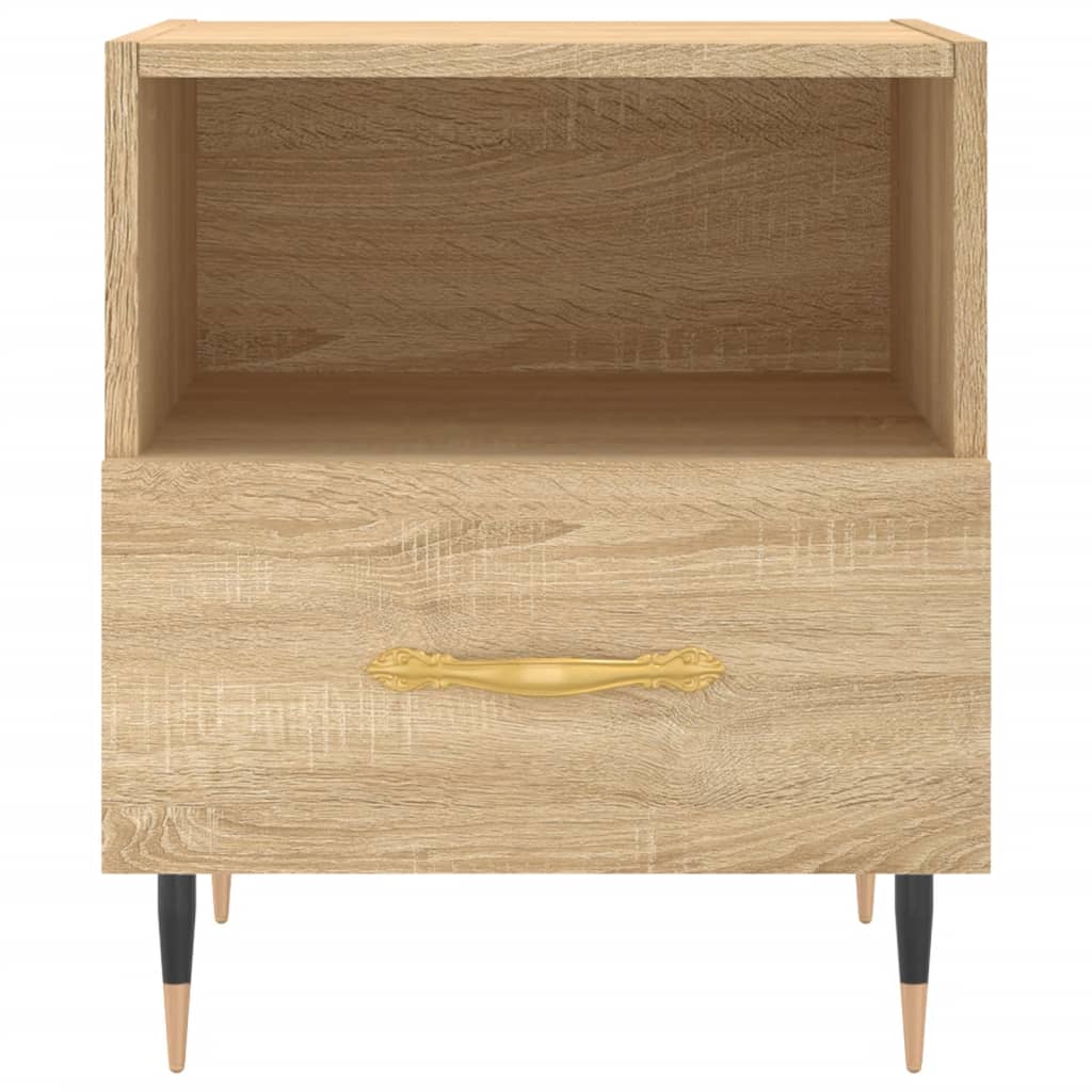 Nachtkastjes 2 st 40x35x47,5 cm bewerkt hout