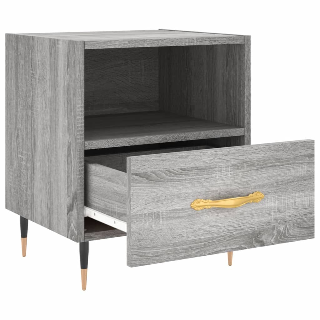 Nachtkastjes 2 st 40x35x47,5 cm bewerkt hout