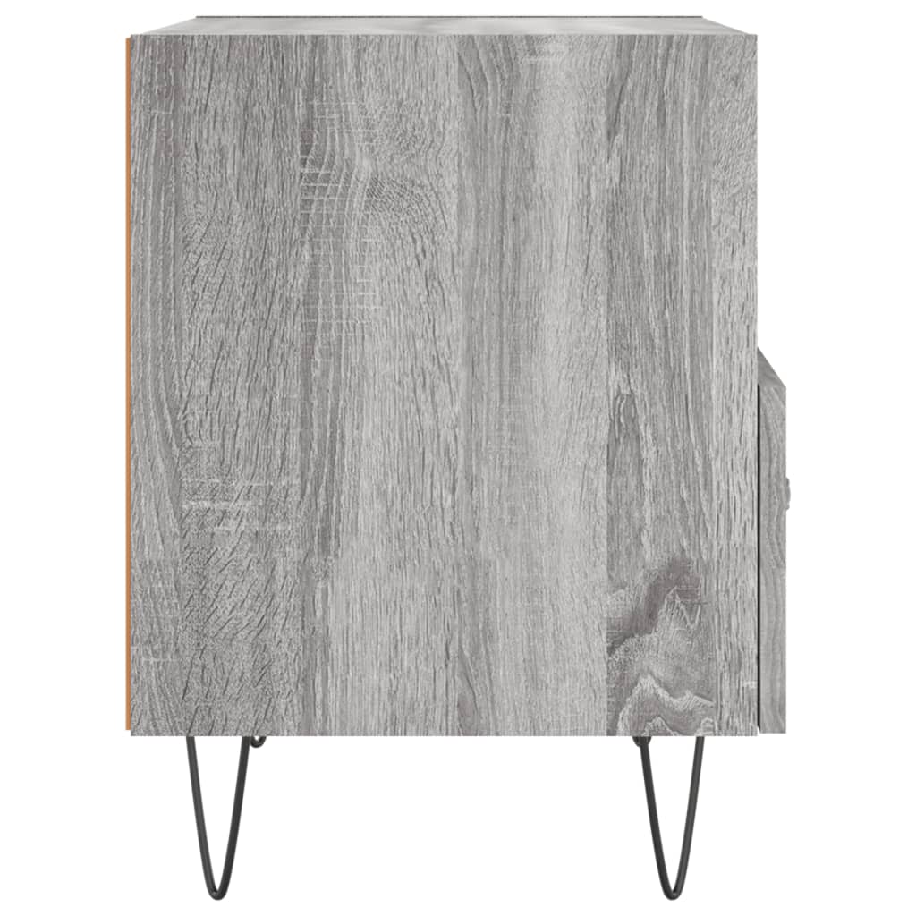 Nachtkastjes 2 st 40x35x47,5 cm bewerkt hout bruin eikenkleur