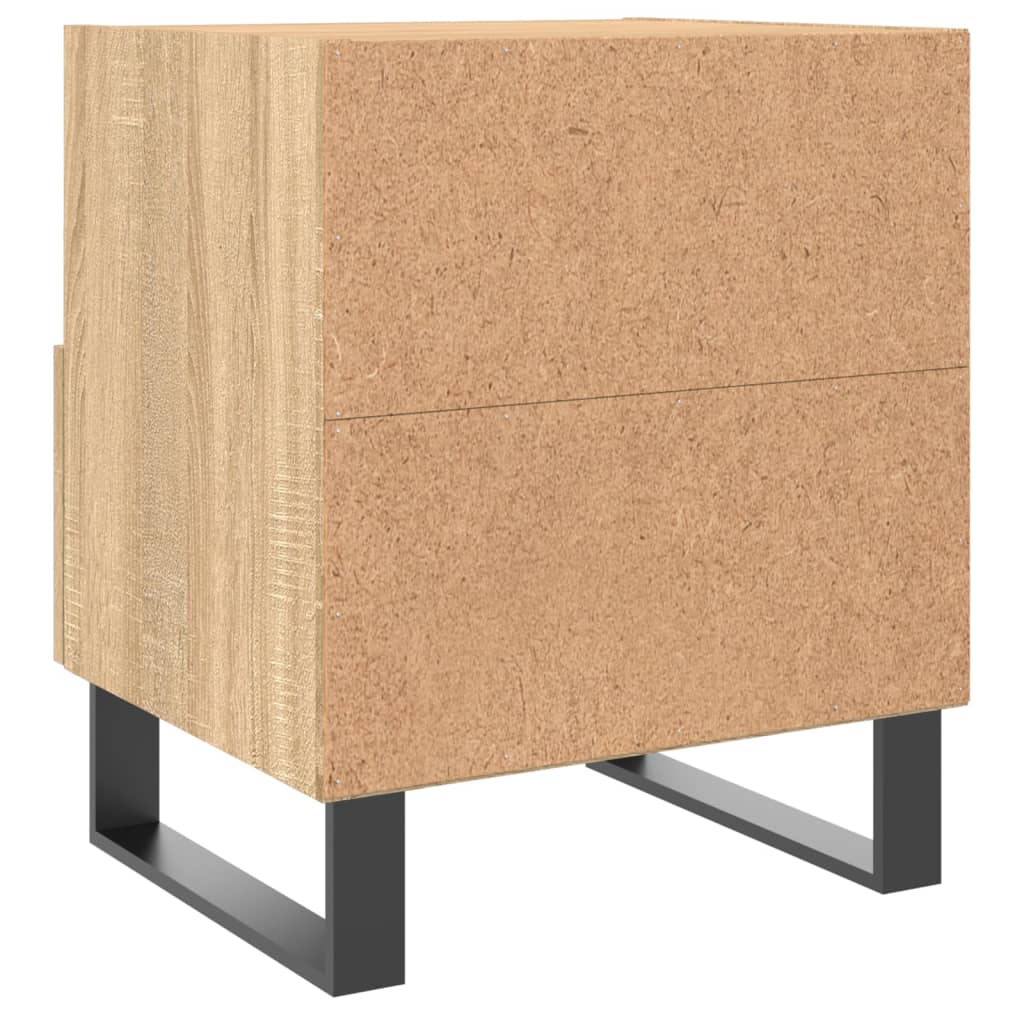 Nachtkastjes 2 st 40x35x47,5 cm bewerkt hout