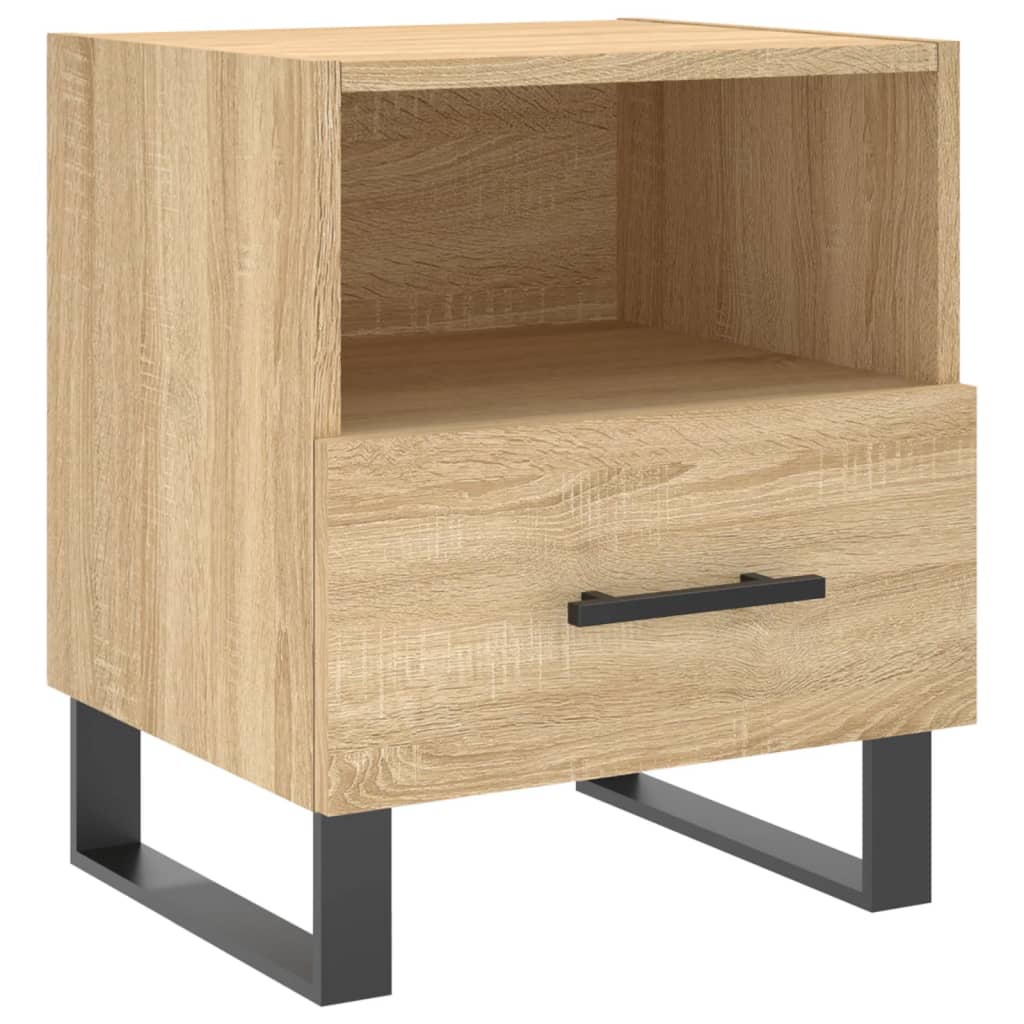 Nachtkastjes 2 st 40x35x47,5 cm bewerkt hout