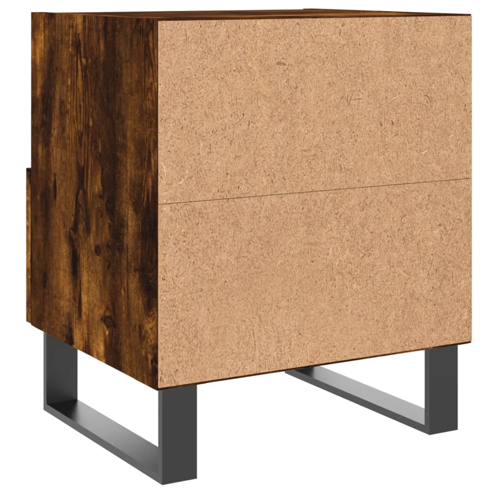 Nachtkastjes 2 st 40x35x47,5 cm bewerkt hout