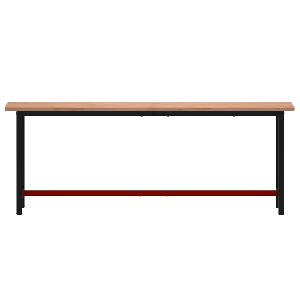 Werkbank 115x55x81,5 cm massief beukenhout en metaal