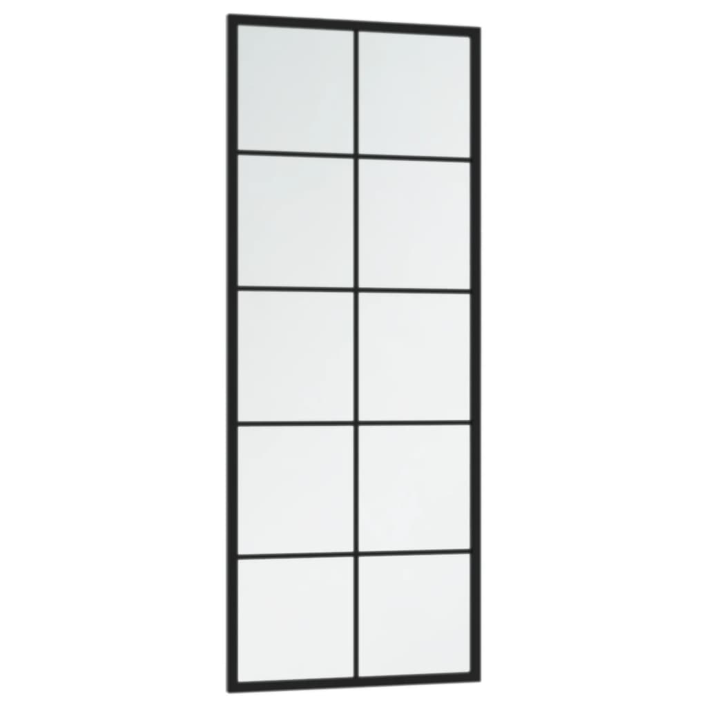 Miroir mural rectangulaire 40x80 cm fer noir