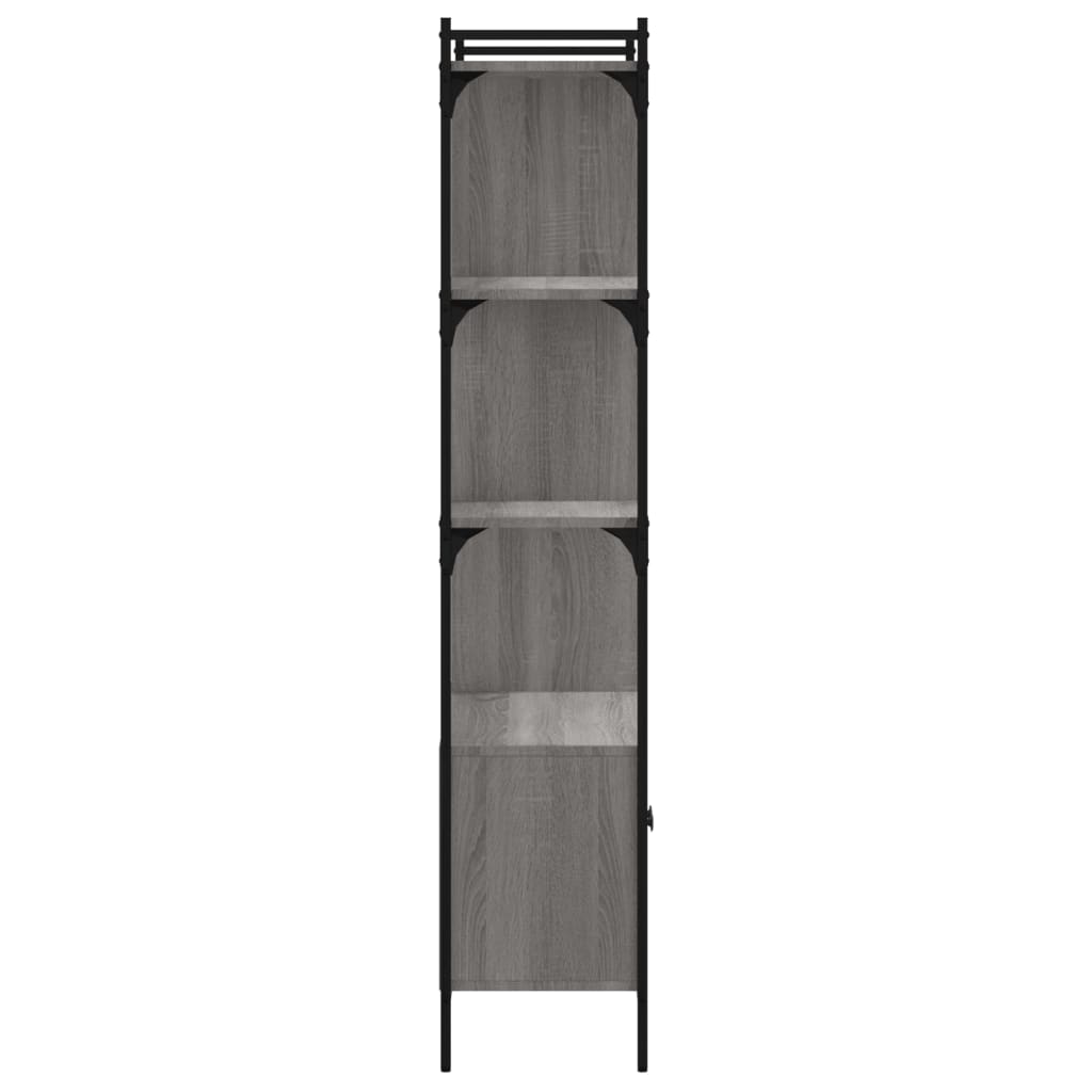 Boekenkast met deur 44,5x30x154,5 cm bewerkt hout