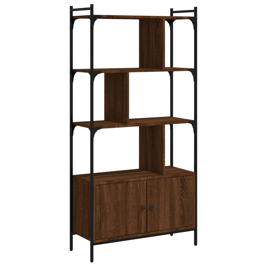 Boekenkast met deur 44,5x30x154,5 cm bewerkt hout