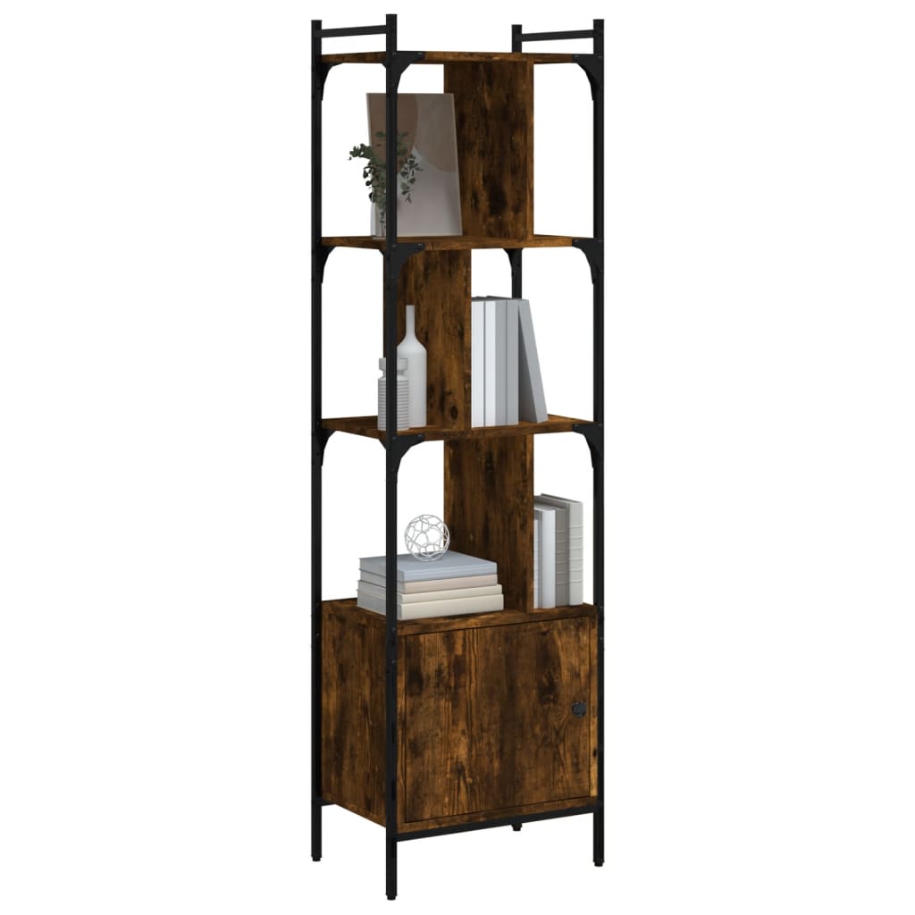 Boekenkast met deur 44,5x30x154,5 cm bewerkt hout