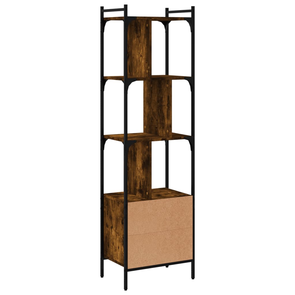 Boekenkast met deur 44,5x30x154,5 cm bewerkt hout