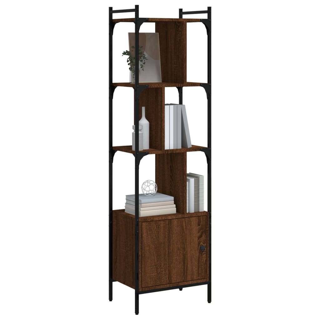 Boekenkast met deur 44,5x30x154,5 cm bewerkt hout