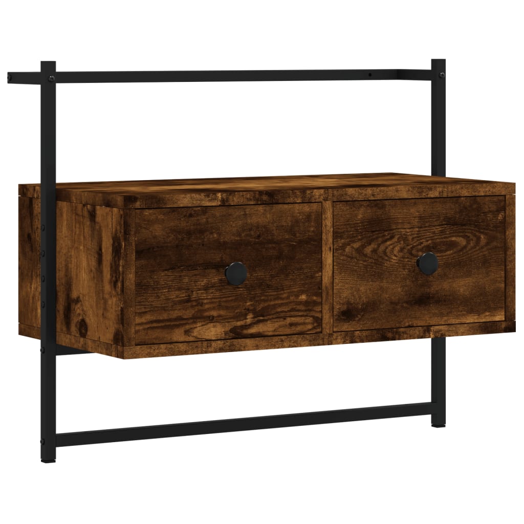 Tv-meubel wandgemonteerd 100,5x30x51 cm hout