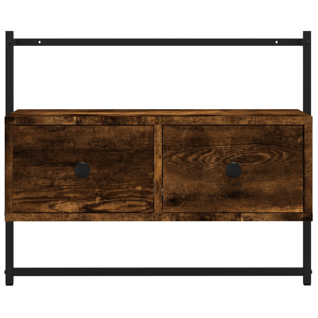 Tv-meubel wandgemonteerd 100,5x30x51 cm hout