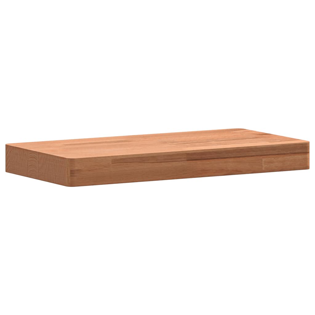 Wandschap 60x20x2,5 cm massief beukenhout