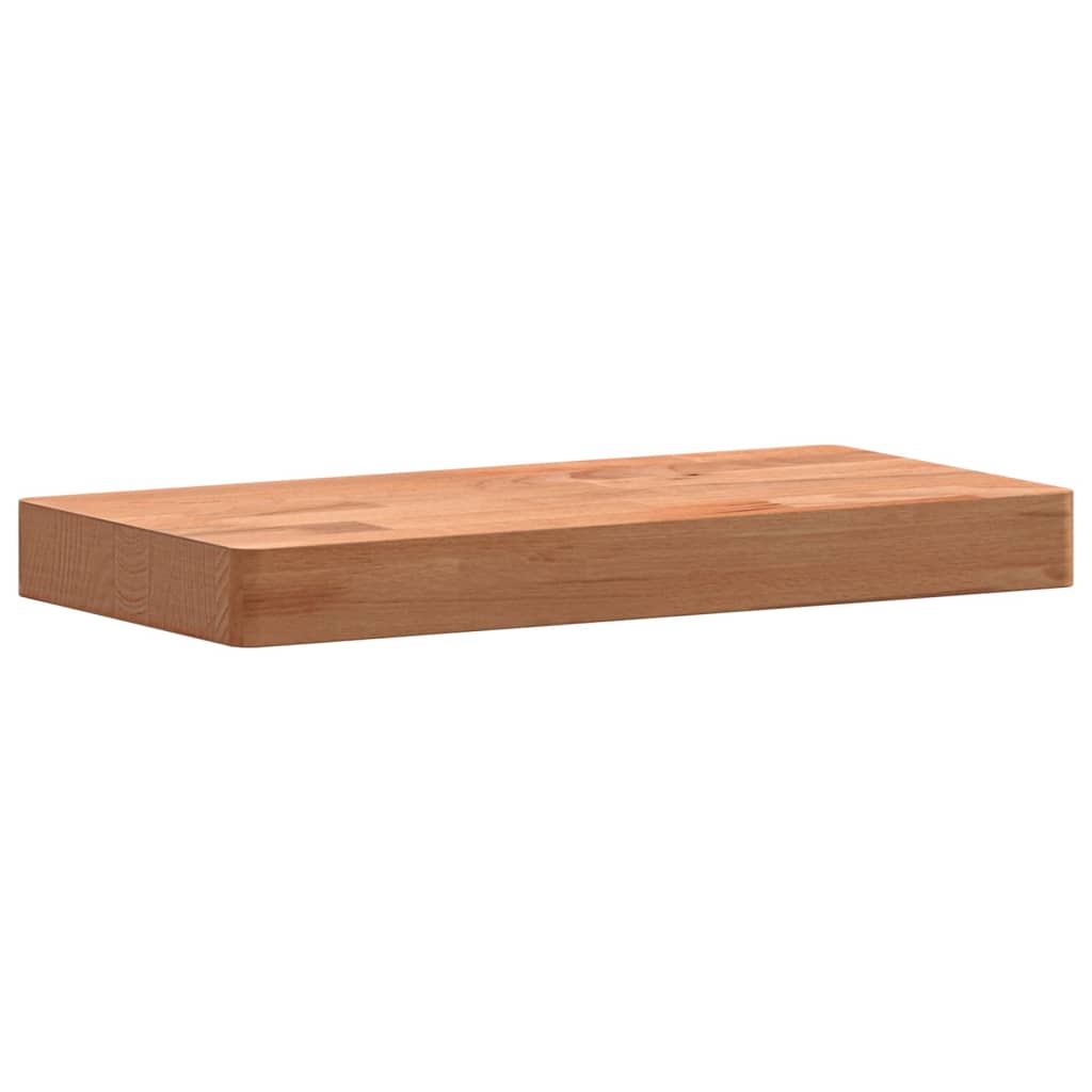 Wandschap 60x20x4 cm massief beukenhout