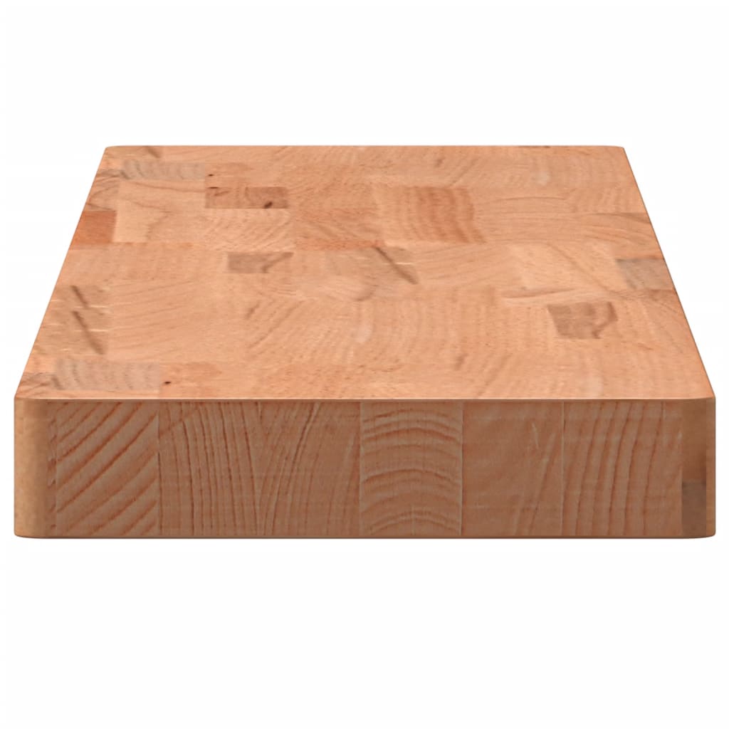 Wandschap 60x20x2,5 cm massief beukenhout