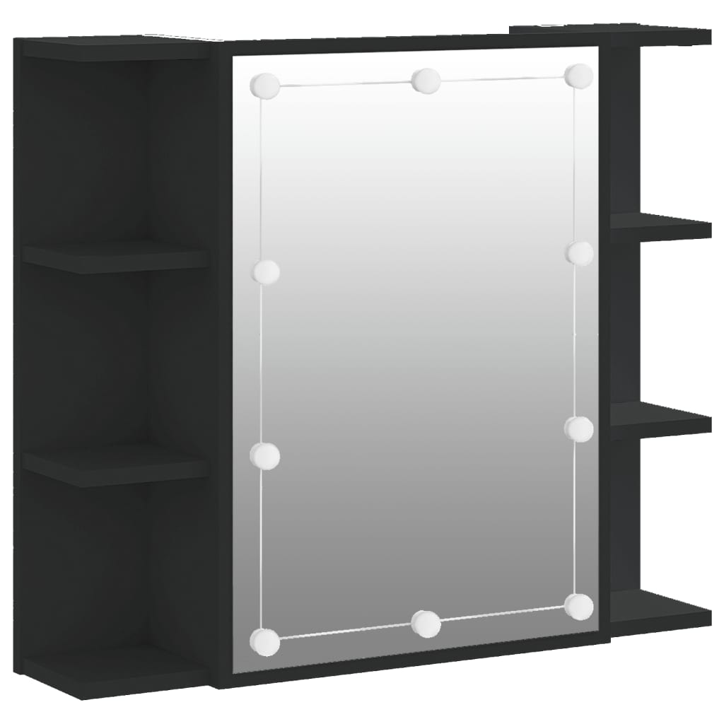 Armoire à miroir avec éclairage LED 70x16,5x60 cm