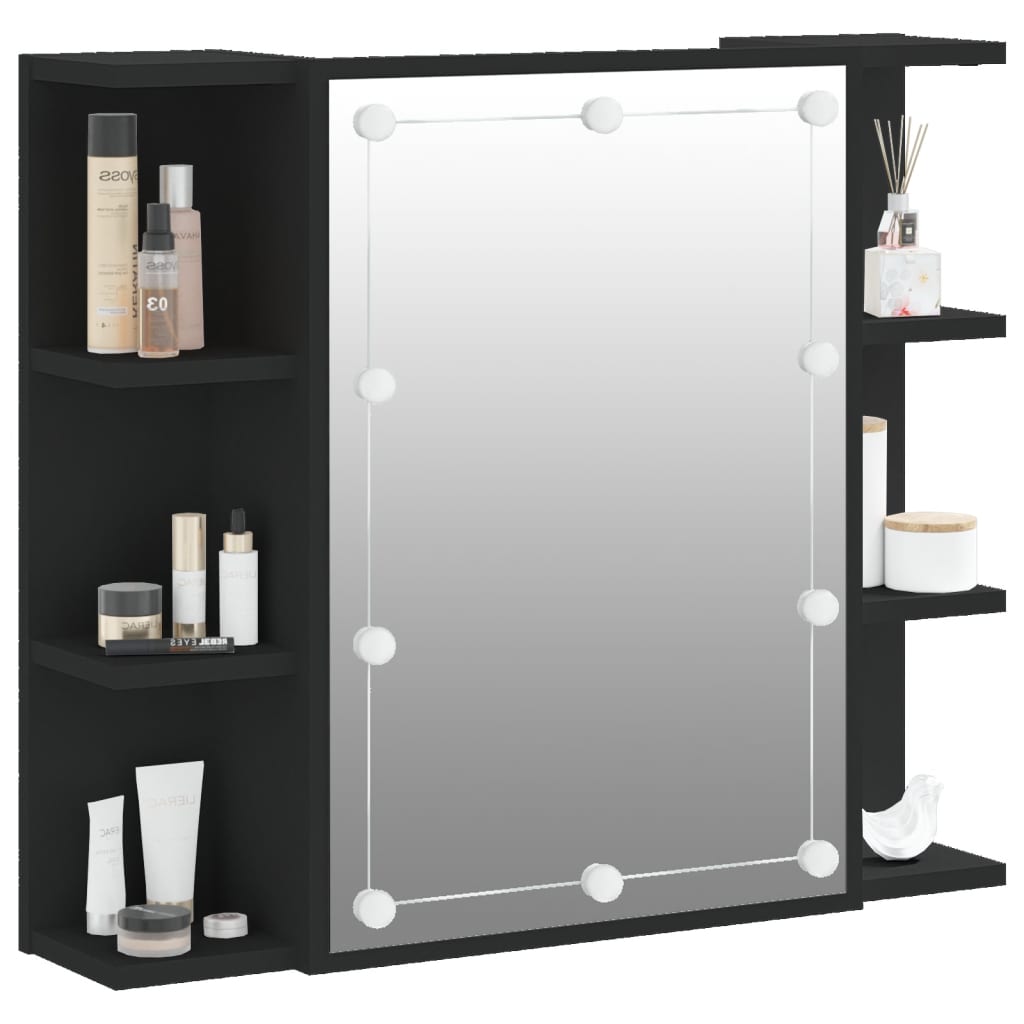 Armoire à miroir avec éclairage LED 70x16,5x60 cm