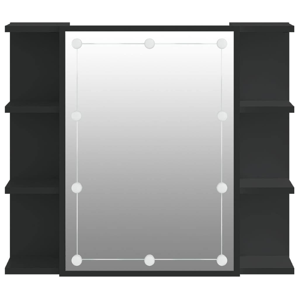 Armoire à miroir avec éclairage LED 70x16,5x60 cm