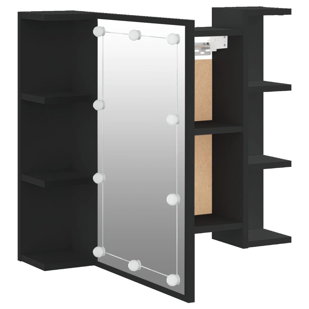 Armoire à miroir avec éclairage LED 70x16,5x60 cm