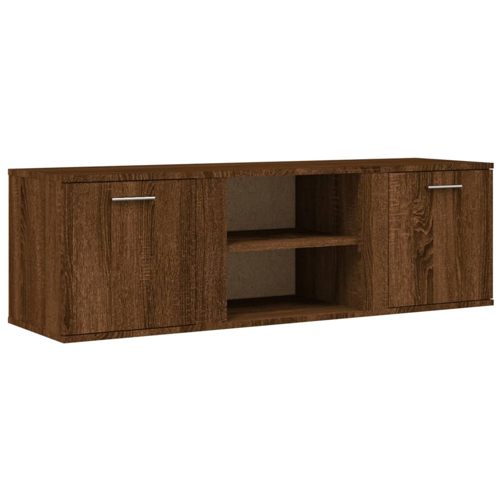 Meuble TV 120x34x37 cm en bois travaillé