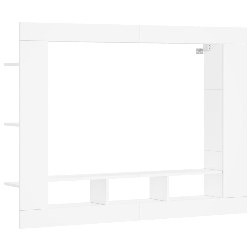 Meuble TV 152x22x113 cm en bois travaillé