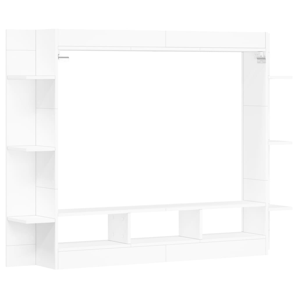 Meuble TV 152x22x113 cm en bois travaillé