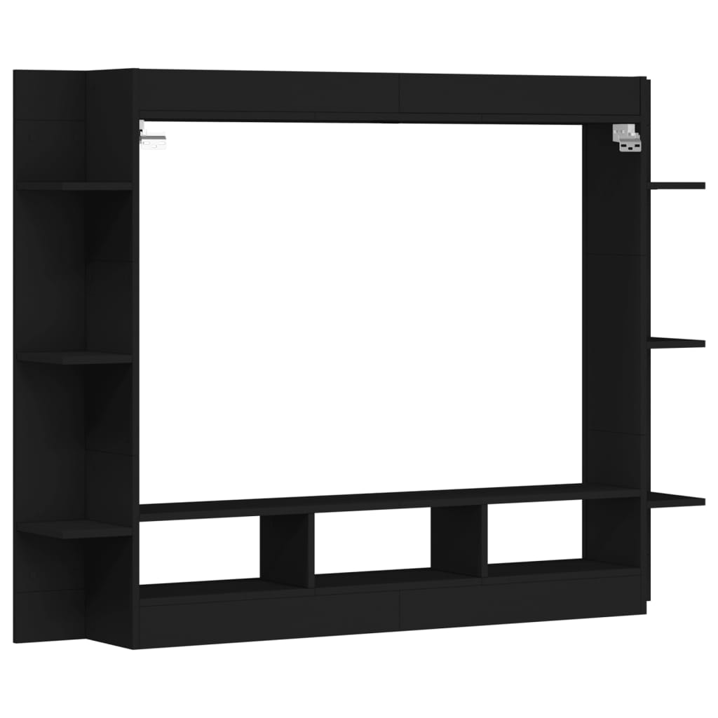 Meuble TV 152x22x113 cm en bois travaillé