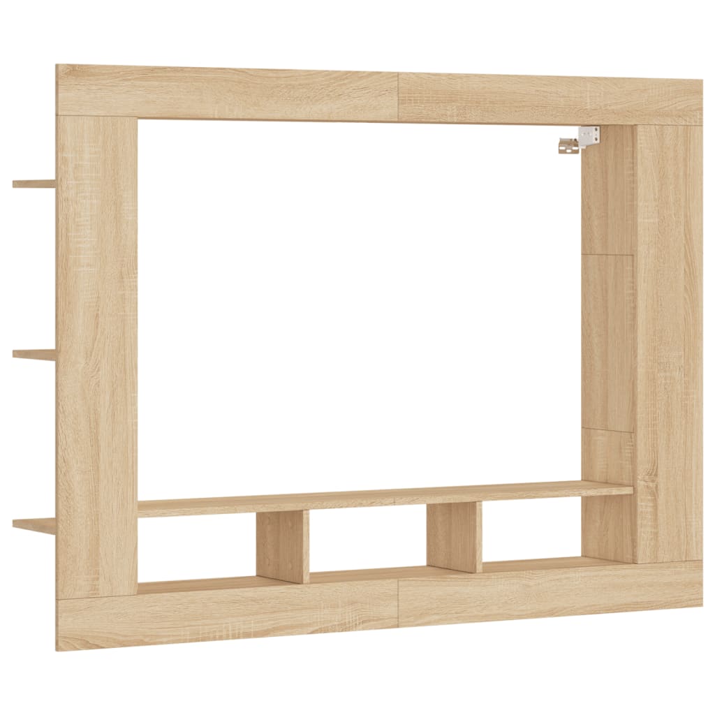 Meuble TV 152x22x113 cm en bois travaillé