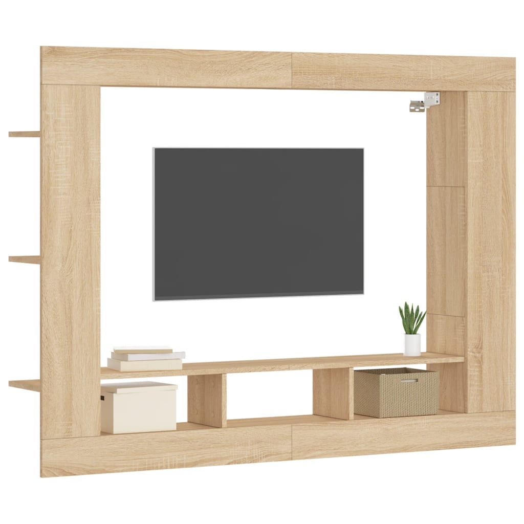 Meuble TV 152x22x113 cm en bois travaillé