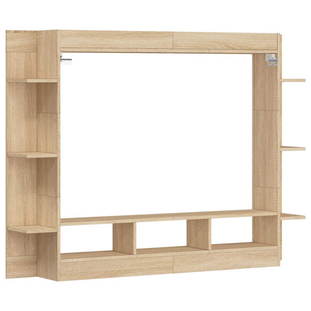 Meuble TV 152x22x113 cm en bois travaillé