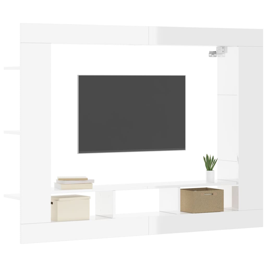 Meuble TV 152x22x113 cm en bois travaillé