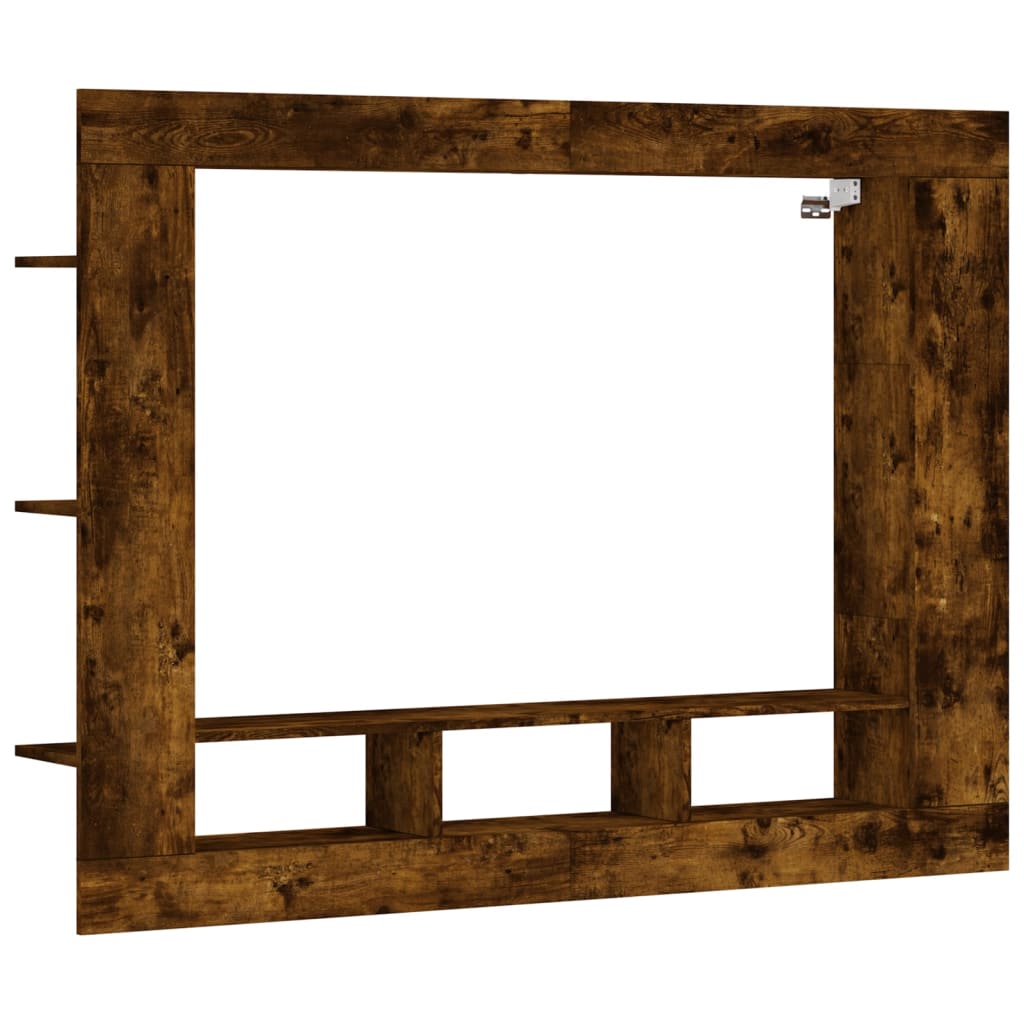 Meuble TV 152x22x113 cm en bois travaillé