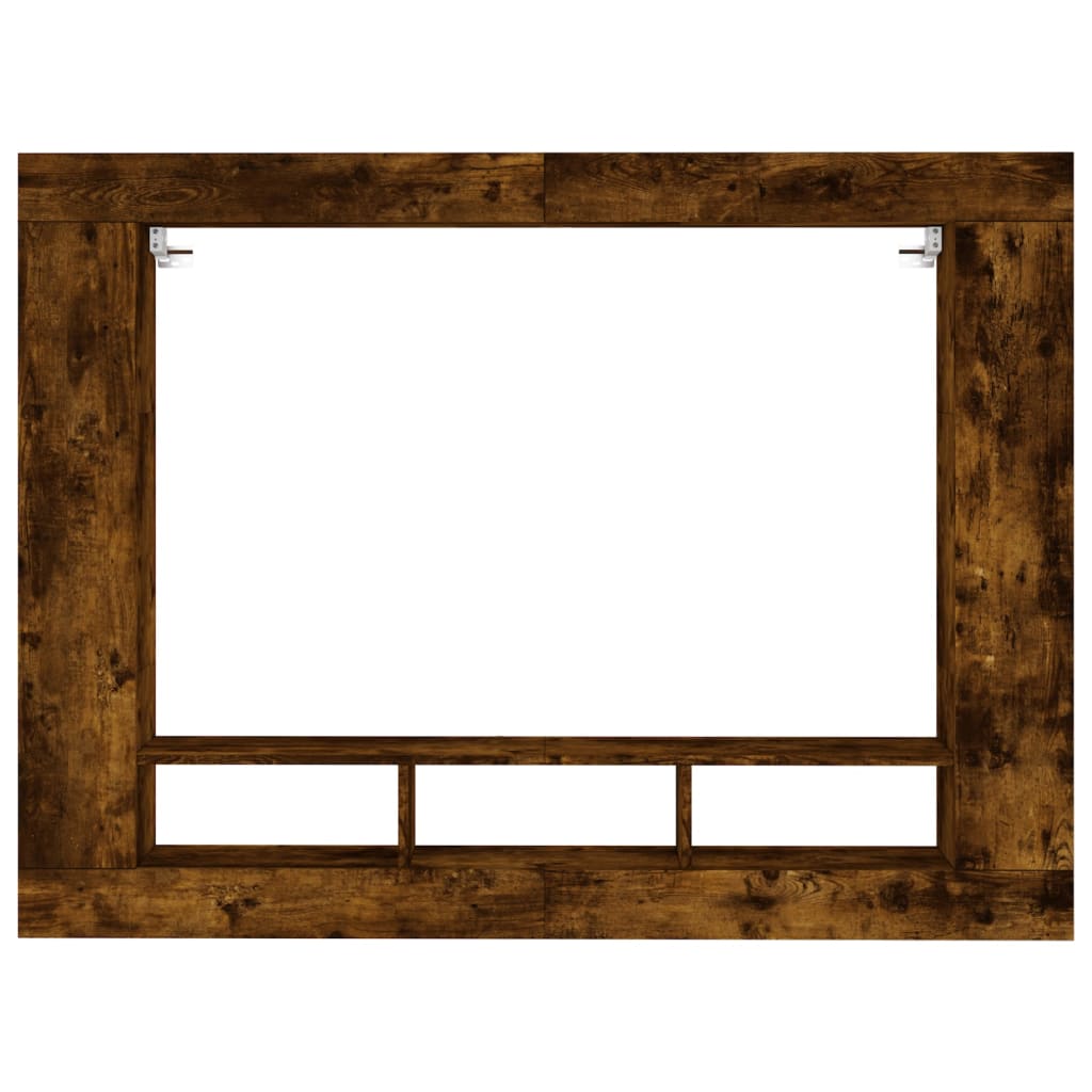 Meuble TV 152x22x113 cm en bois travaillé