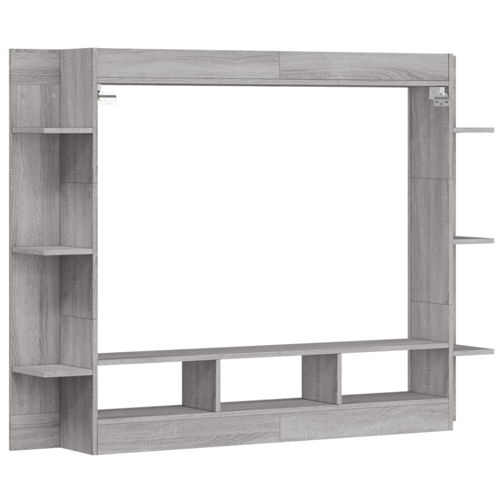 Meuble TV 152x22x113 cm en bois travaillé