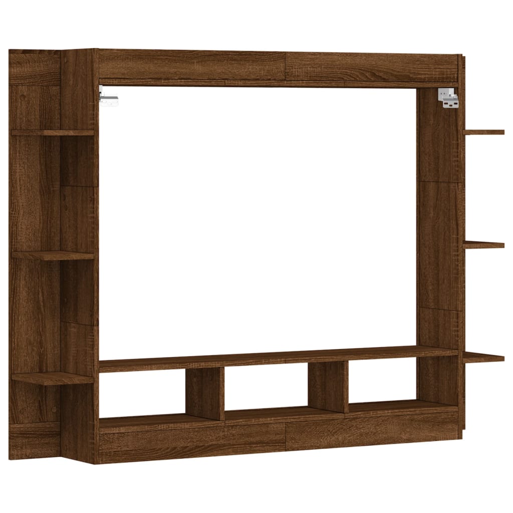 Meuble TV 152x22x113 cm en bois travaillé