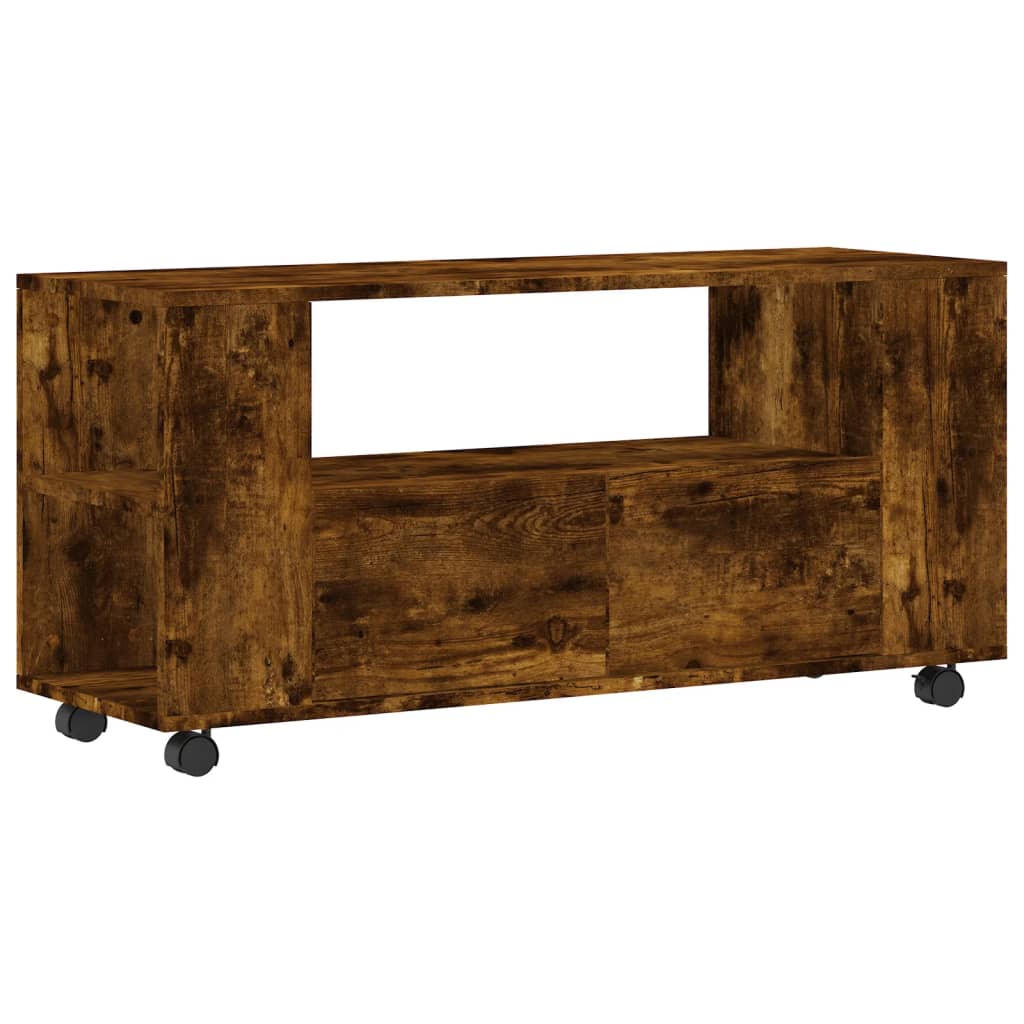 Tv-meubel 102x34,5x43 cm bewerkt hout