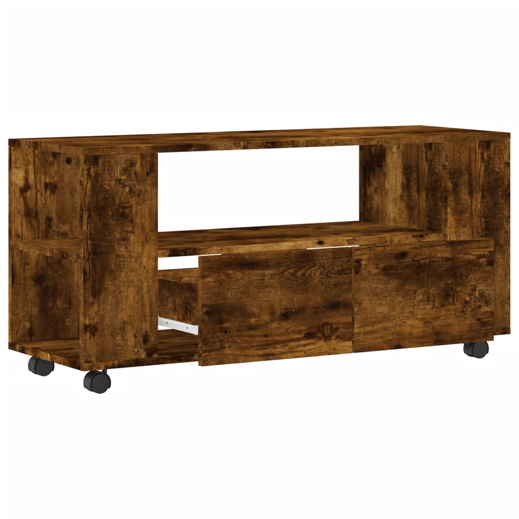 Tv-meubel 102x34,5x43 cm bewerkt hout