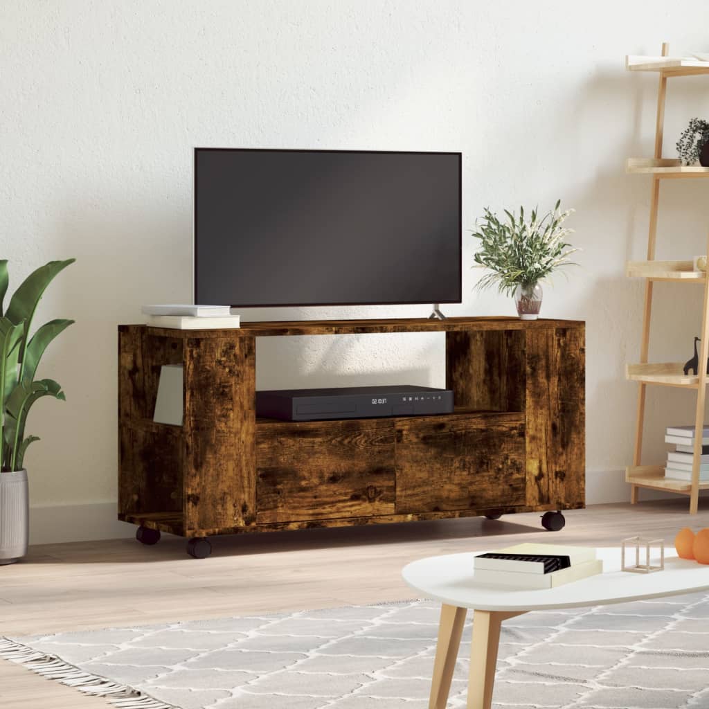 Tv-meubel 102x34,5x43 cm bewerkt hout