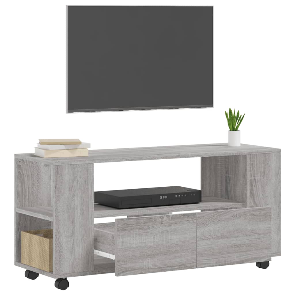 Tv-meubel 102x34,5x43 cm bewerkt hout