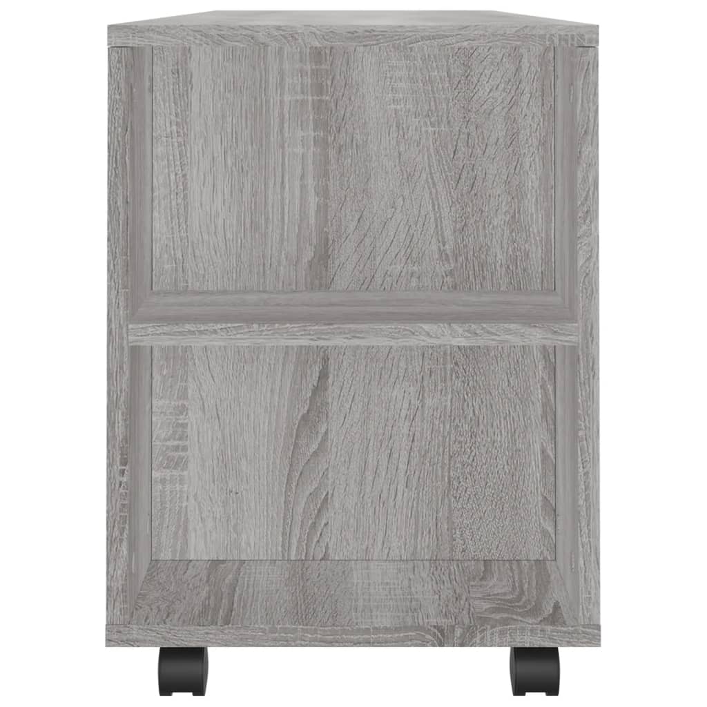 Tv-meubel met wielen 102x34,5x43 cm bewerkt hout oud hout