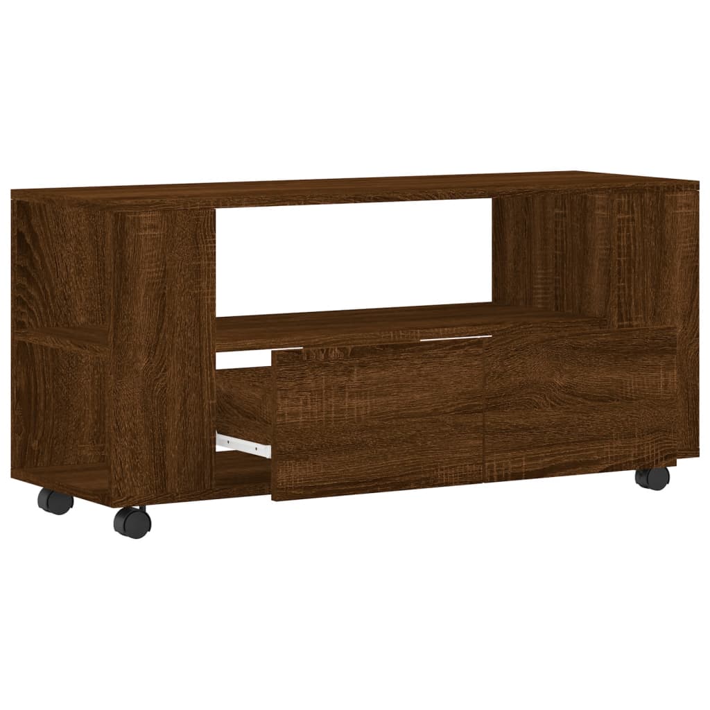 Tv-meubel 102x34,5x43 cm bewerkt hout