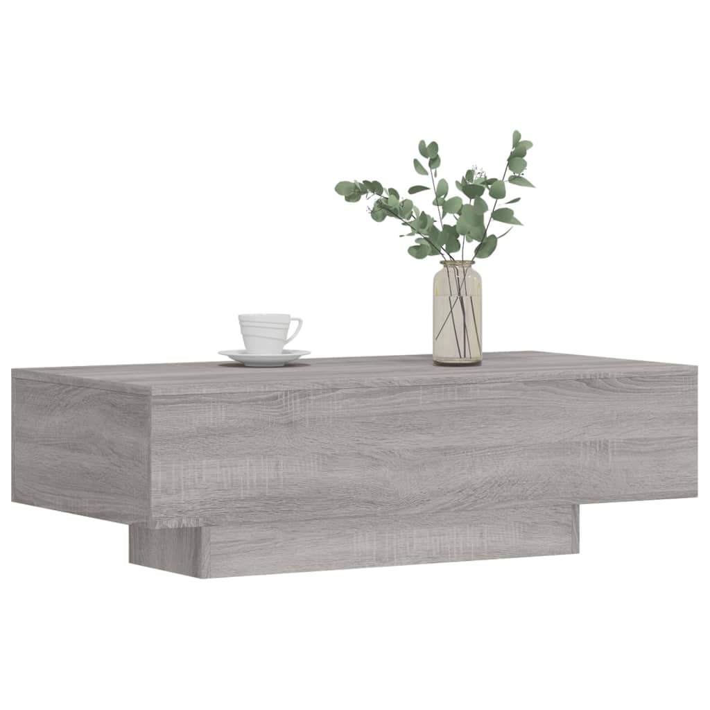 Table basse 100x49,5x31 cm en bois travaillé