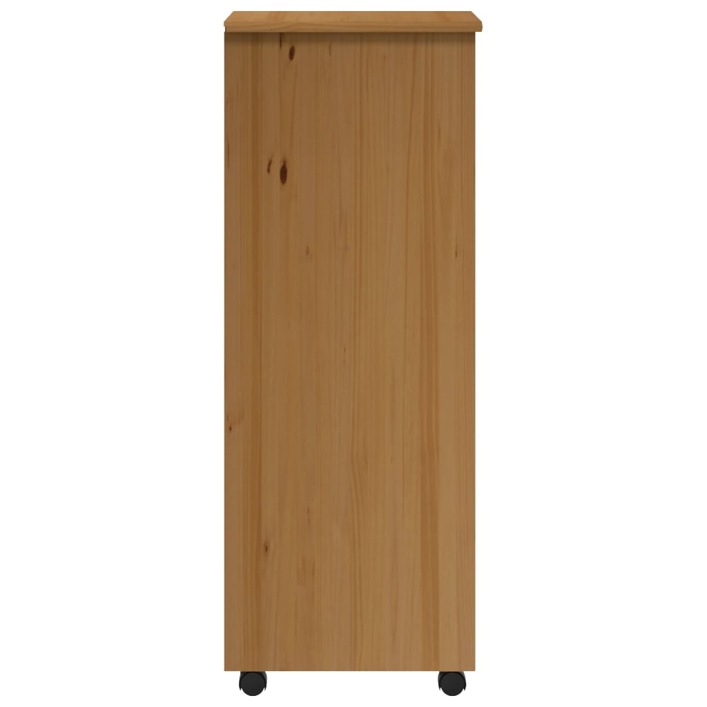 Commode MOSS mobile en bois de pin massif