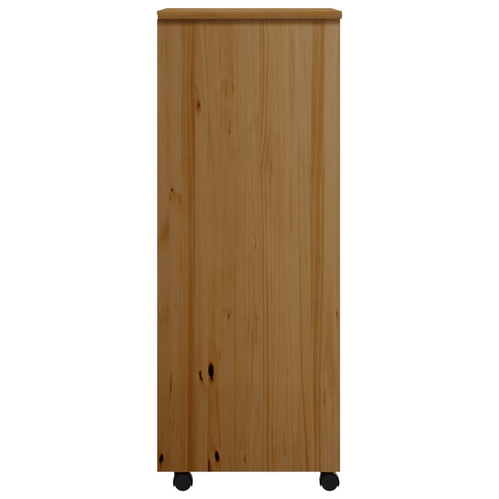 Commode MOSS mobile en bois de pin massif