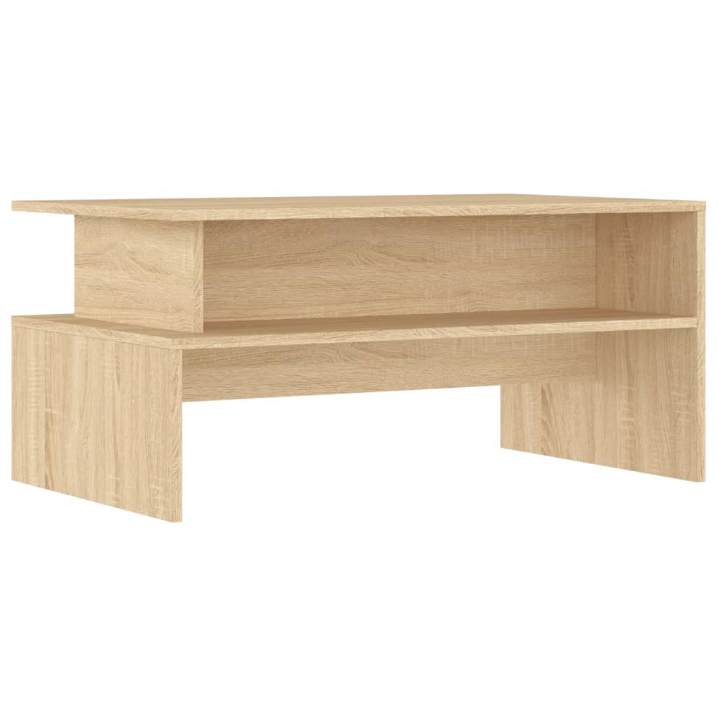 Salontafel 90x55x42,5 cm bewerkt hout