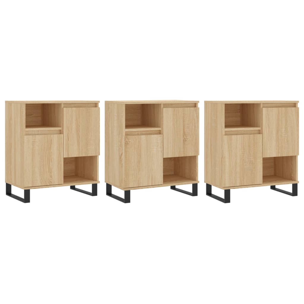 Buffets 2 pcs en bois travaillé.