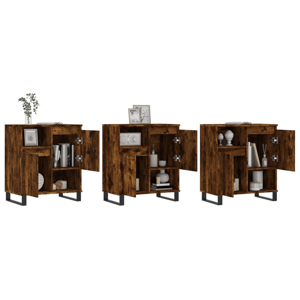 Buffets 2 pcs en bois travaillé.