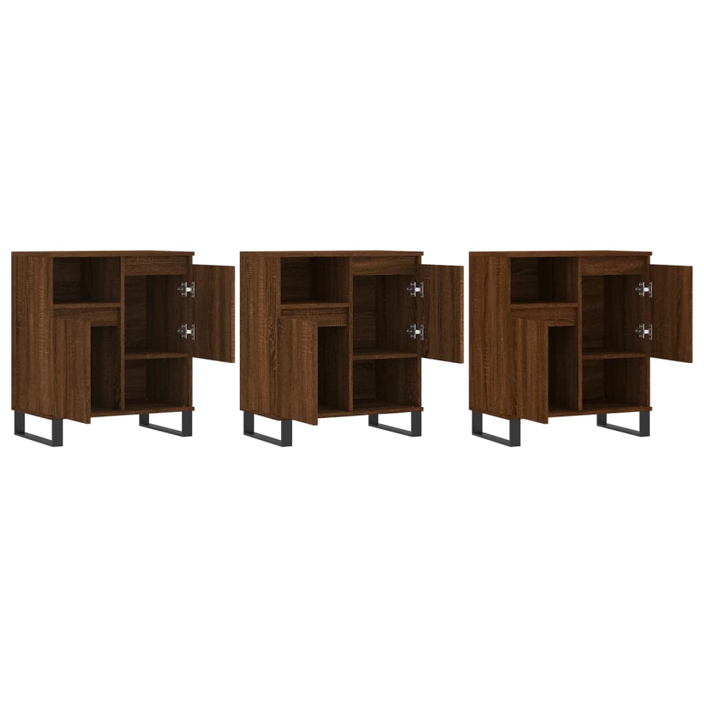 Buffets 2 pcs en bois travaillé.