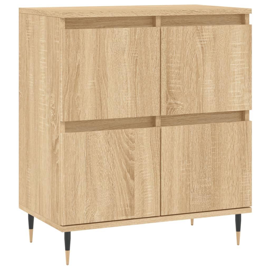 Buffets 3 pcs en bois ouvré couleur chêne