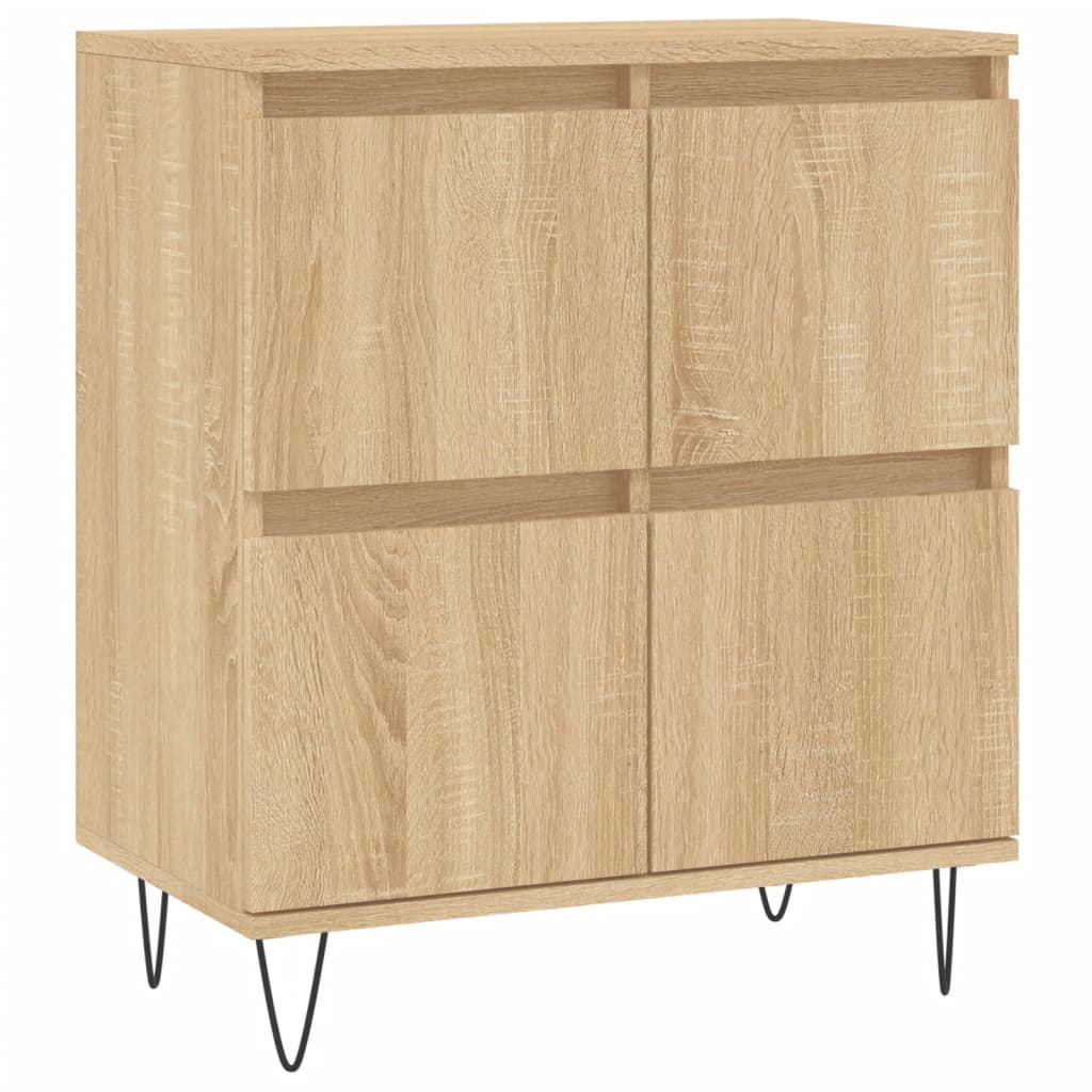 Buffets 2 pcs en bois travaillé.