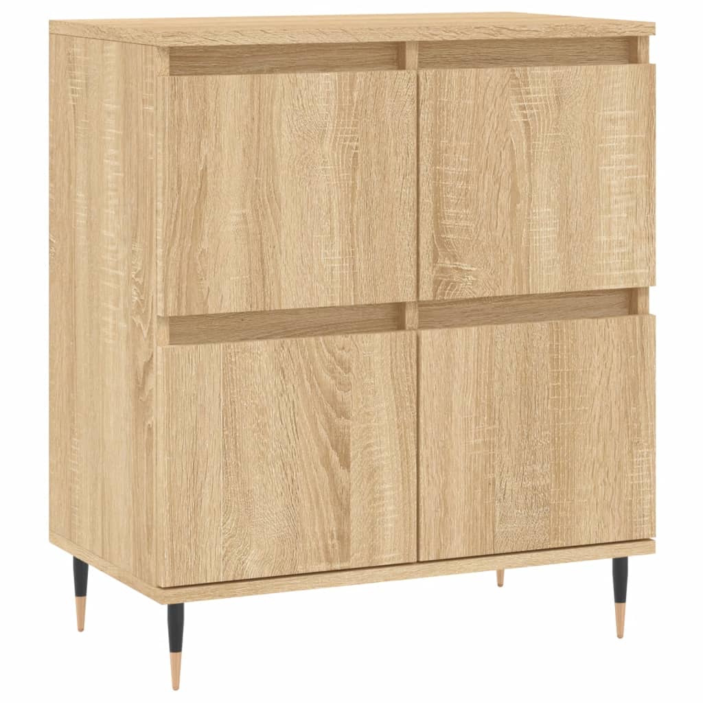 Buffets 3 pcs en bois ouvré couleur chêne